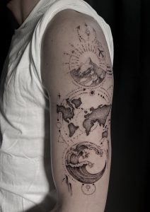Tatuaj braț Cătălina